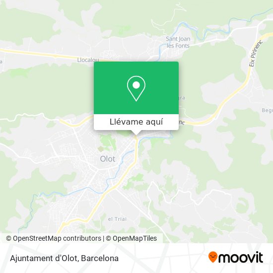 Mapa Ajuntament d'Olot