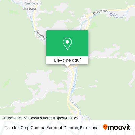 Mapa Tiendas Grup Gamma Euromat Gamma