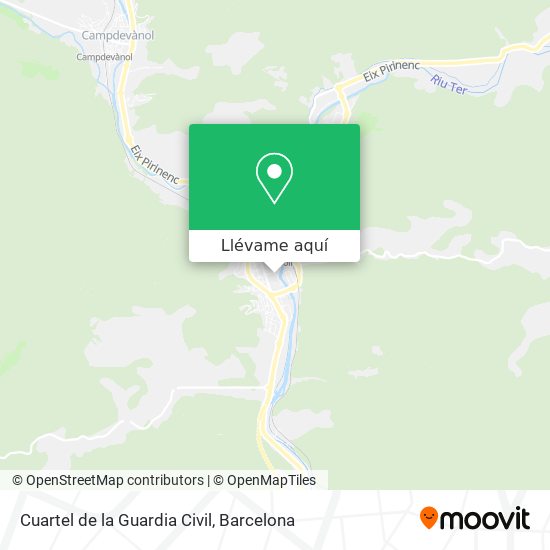 Mapa Cuartel de la Guardia Civil