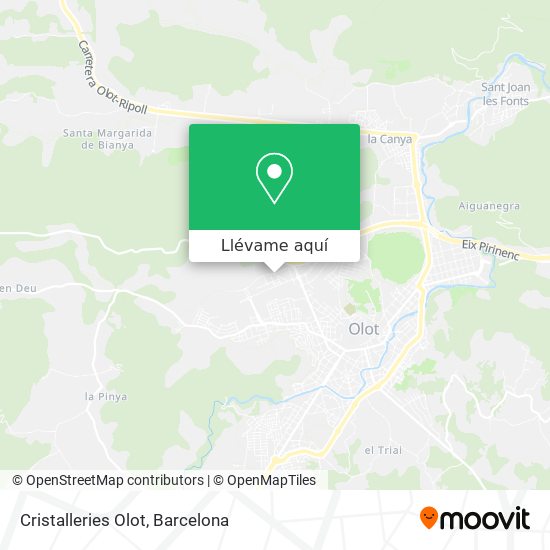 Mapa Cristalleries Olot