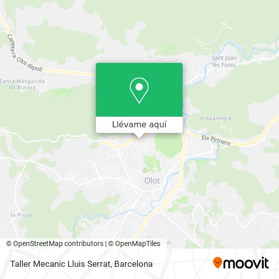 Mapa Taller Mecanic Lluis Serrat
