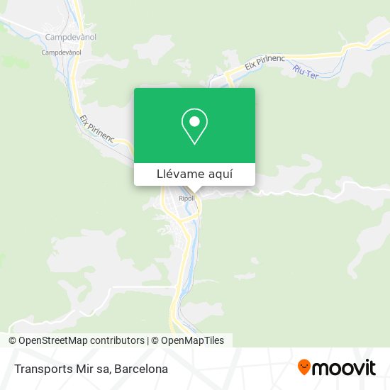 Mapa Transports Mir sa