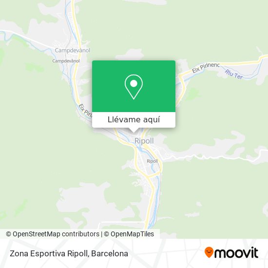 Mapa Zona Esportiva Ripoll