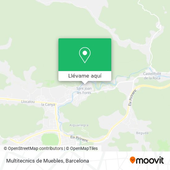 Mapa Multitecnics de Muebles