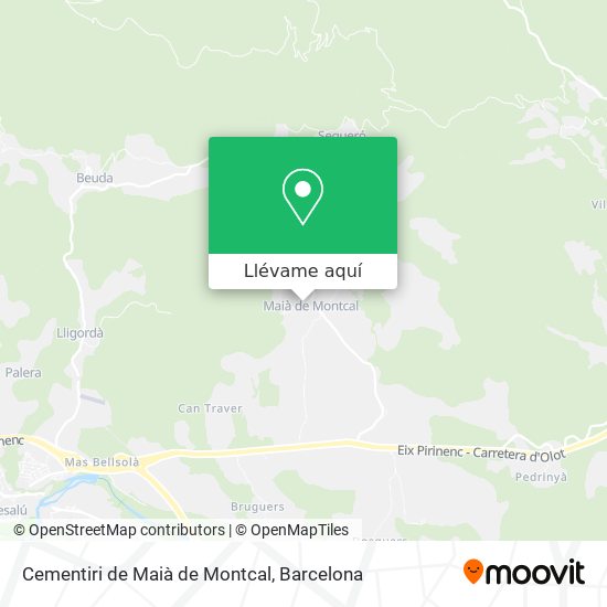 Mapa Cementiri de Maià de Montcal