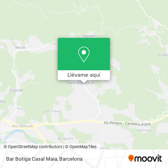 Mapa Bar Botiga Casal Maia