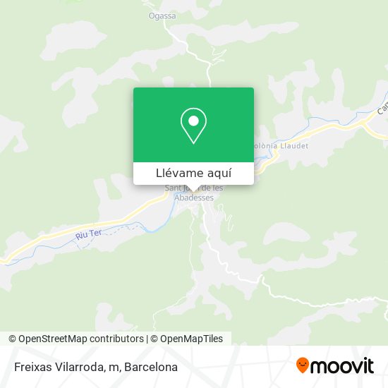 Mapa Freixas Vilarroda, m