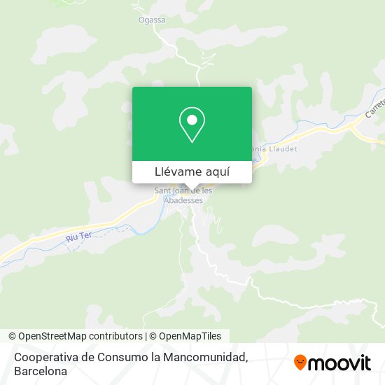 Mapa Cooperativa de Consumo la Mancomunidad