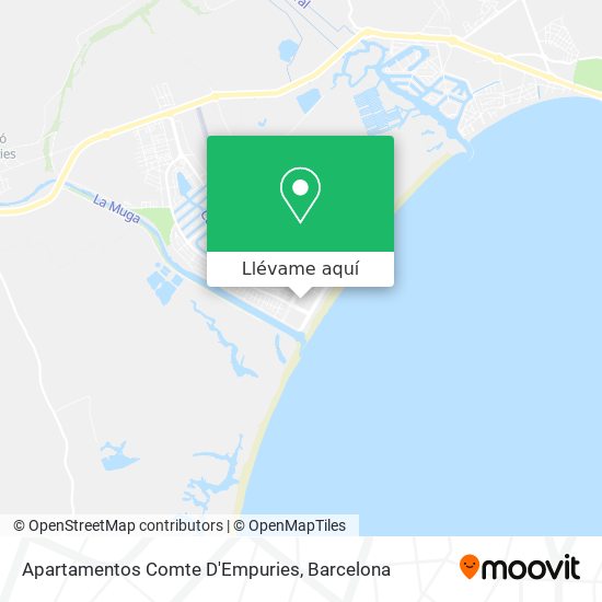 Mapa Apartamentos Comte D'Empuries