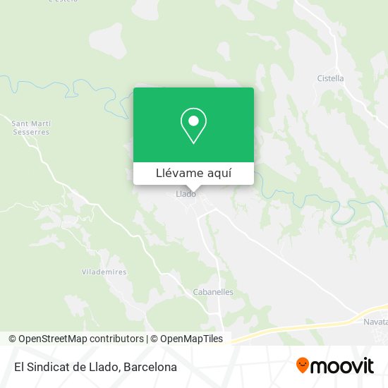 Mapa El Sindicat de Llado