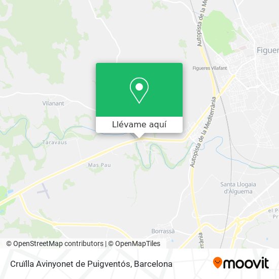 Mapa Cruïlla Avinyonet de Puigventós