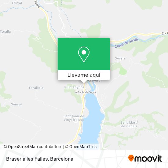 Mapa Braseria les Falles