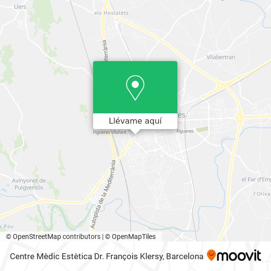 Mapa Centre Mèdic Estètica Dr. François Klersy