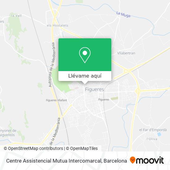 Mapa Centre Assistencial Mutua Intercomarcal