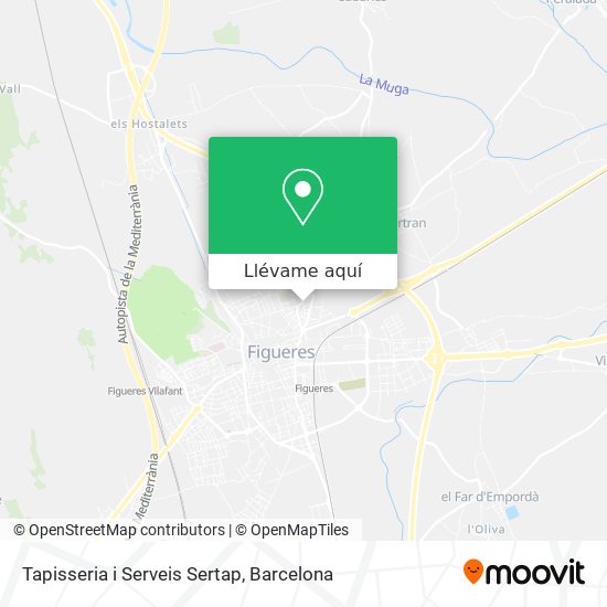 Mapa Tapisseria i Serveis Sertap
