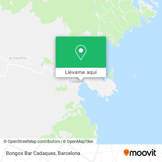 Mapa Bongos Bar Cadaques