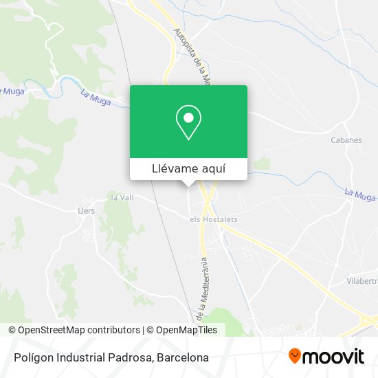 Mapa Polígon Industrial Padrosa