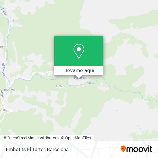 Mapa Embotits El Tarter