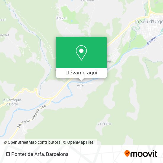 Mapa El Pontet de Arfa