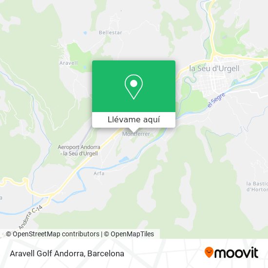 Mapa Aravell Golf Andorra