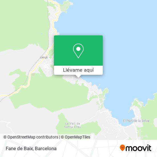 Mapa Fane de Baix