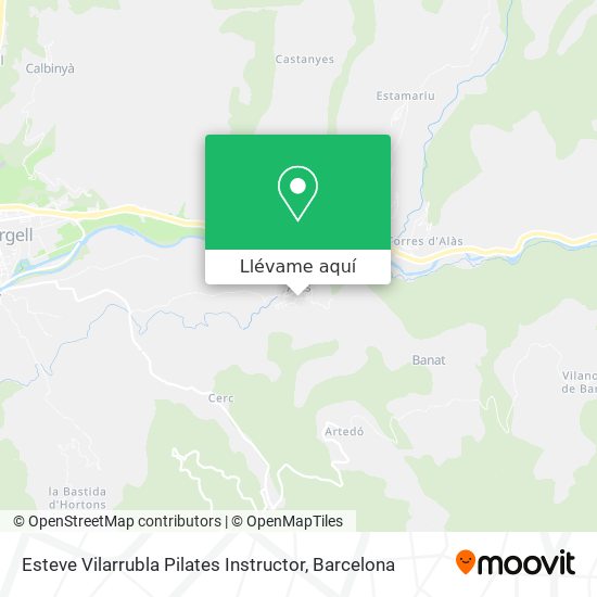 Mapa Esteve Vilarrubla Pilates Instructor