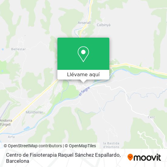 Mapa Centro de Fisioterapia Raquel Sánchez Espallardo
