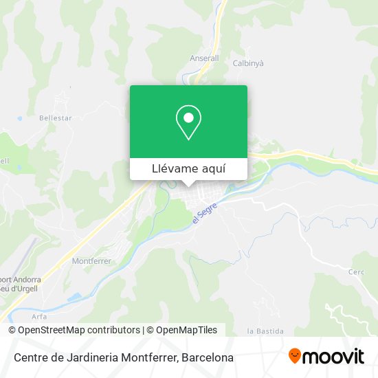 Mapa Centre de Jardineria Montferrer