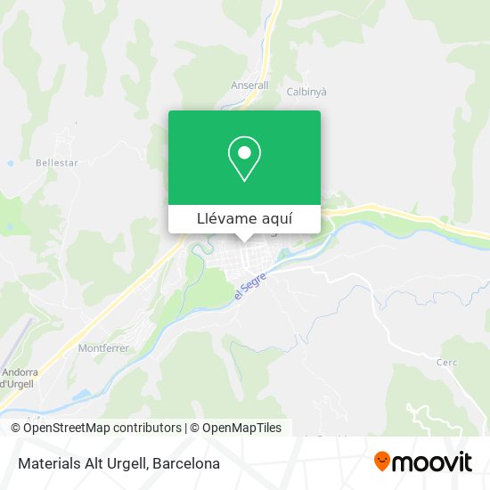 Mapa Materials Alt Urgell