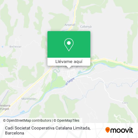 Mapa Cadi Societat Cooperativa Catalana Limitada