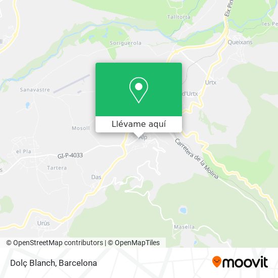 Mapa Dolç Blanch