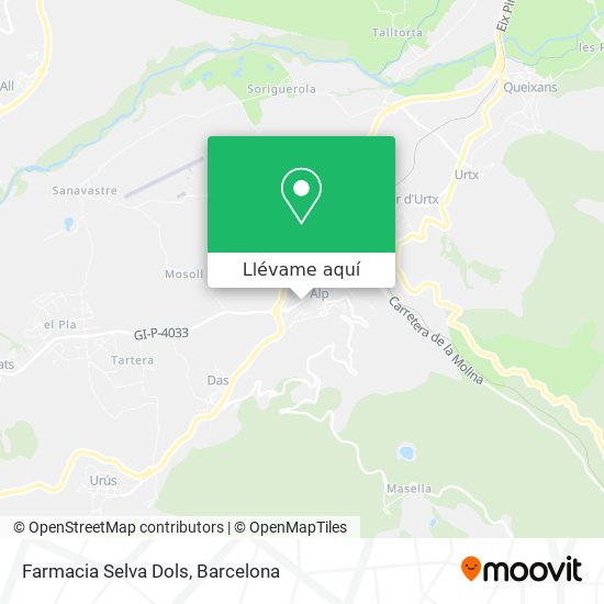 Mapa Farmacia Selva Dols
