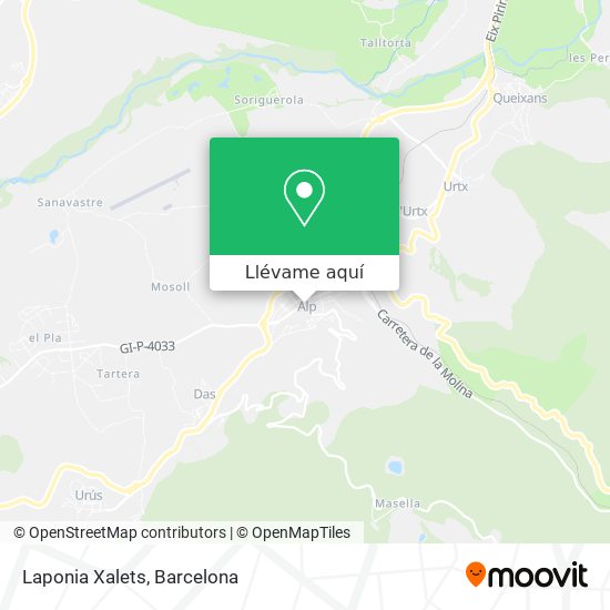 Mapa Laponia Xalets