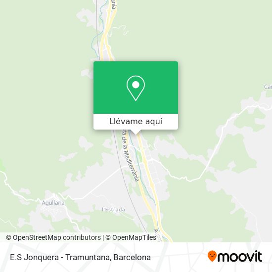 Mapa E.S Jonquera - Tramuntana