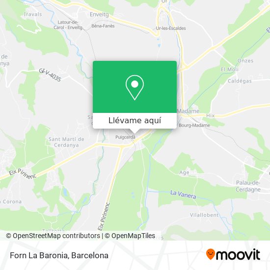 Mapa Forn La Baronia