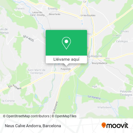 Mapa Neus Calve Andorra