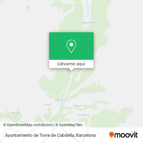 Mapa Ayuntamiento de Torre de Cabdella
