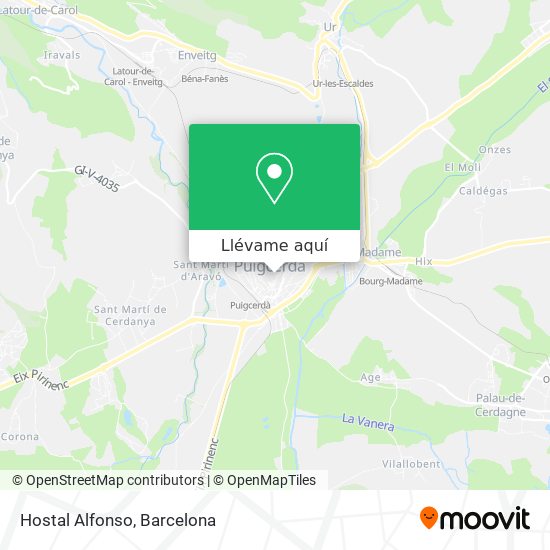 Mapa Hostal Alfonso