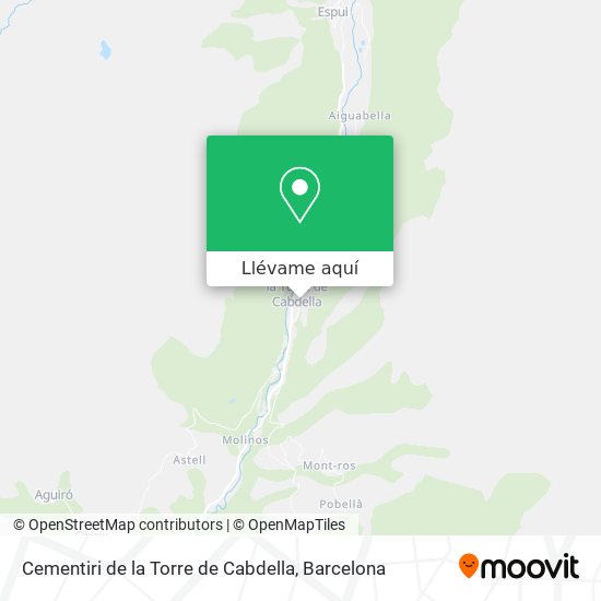Mapa Cementiri de la Torre de Cabdella