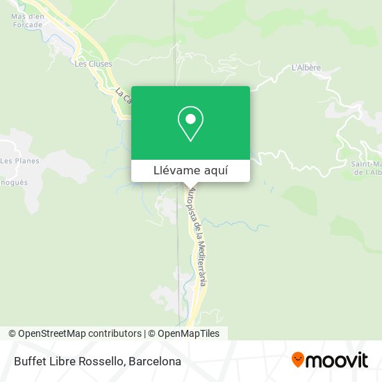 Mapa Buffet Libre Rossello