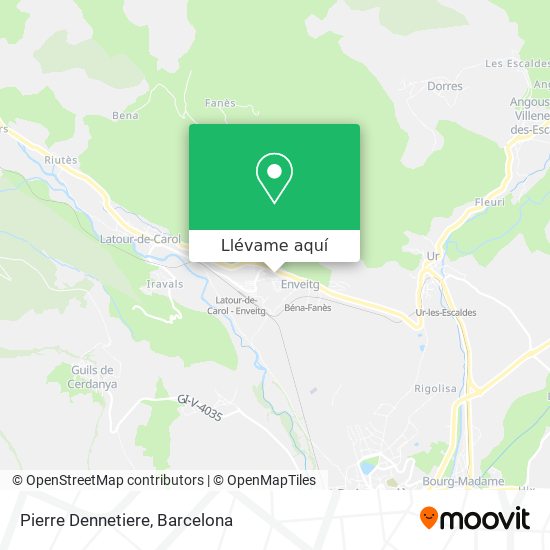 Mapa Pierre Dennetiere