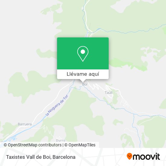 Mapa Taxistes Vall de Boi