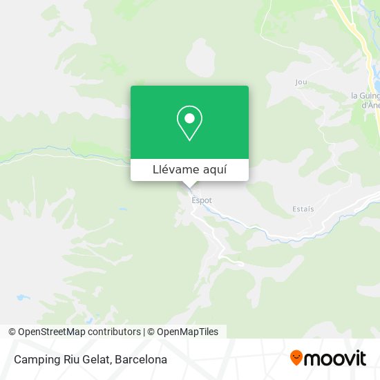 Mapa Camping Riu Gelat
