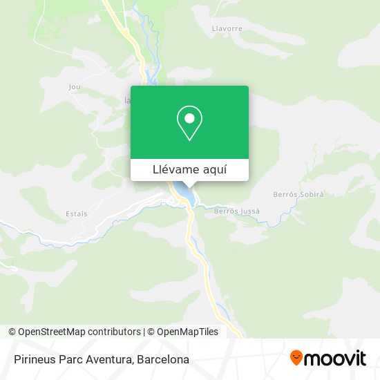 Mapa Pirineus Parc Aventura