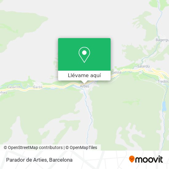 Mapa Parador de Arties