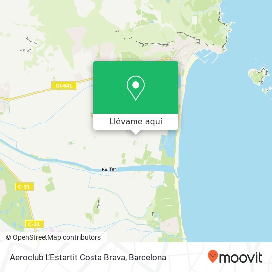 Mapa Aeroclub L’Estartit Costa Brava