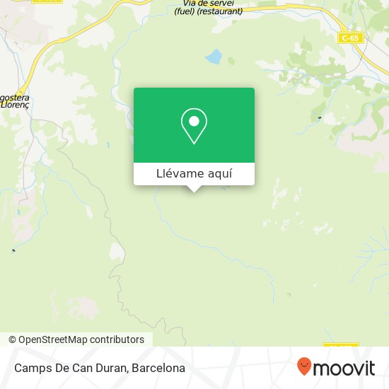 Mapa Camps De Can Duran
