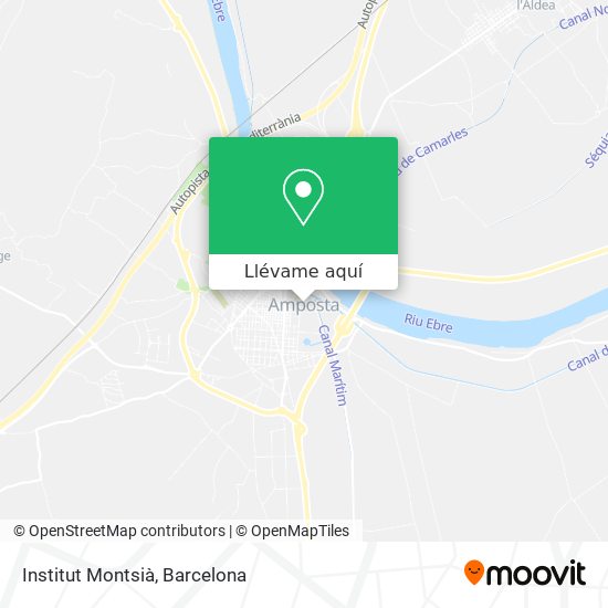 Mapa Institut Montsià