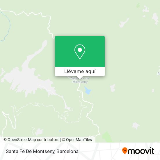 Mapa Santa Fe De Montseny