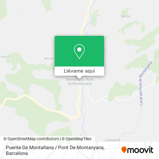 Mapa Puente De Montañana / Pont De Montanyana